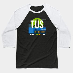 Tucson (TUS) Airport // Retro Sunset Baggage Tag Baseball T-Shirt